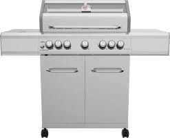 Grillfürst G521E 5-Brenner Edelstahl-Gasgrill - 1. FC Köln Edition - Edelstahlroste
