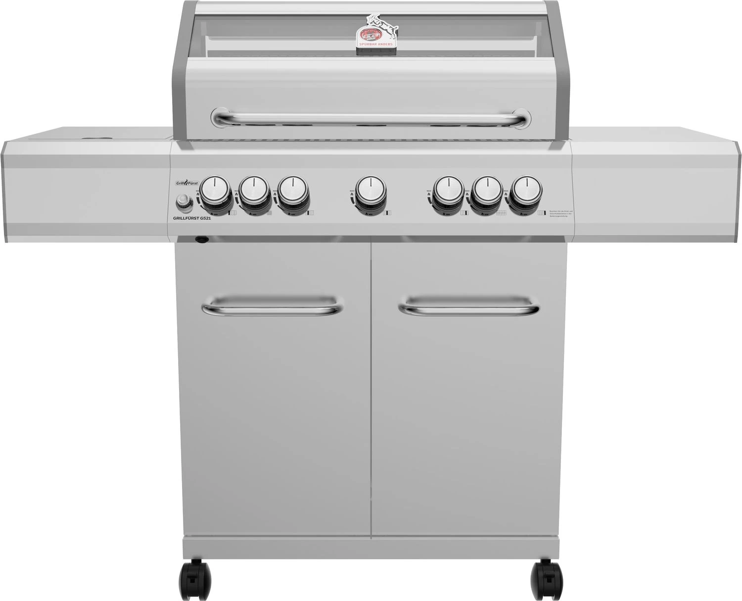 Grillfürst G521G 5-Brenner Edelstahl-Gasgrill - 1. FC Köln Edition - Gusseisenroste 3 Grillfürst G521G 5-Brenner Edelstahl-Gasgrill - 1. FC Köln Edition - Gusseisenroste