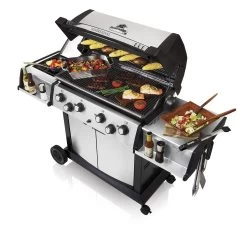 Broil King Sovereign 490 XL Gasgrill Inkl. Drehspieß + Grillfürst Fettschiene -Günstiges Grill Geschäft 21506 broil king sovereign 490 xl einsatz