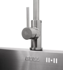 BULL Spülbecken In Der Größe S, 33 X 33 X 20 Cm, Inkl. Wasserhahn (für Warm/kalt) -Günstiges Grill Geschäft 21619 Bull Spuelbecken Groesse S Edelsta 4 1613487078