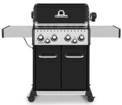 Broil King Baron 490 Black Gasgrill Inkl. Drehspieß - Modell 2023 - Grillfürst Deal Mit Zusätzlichen Edelstahl Grillrosten