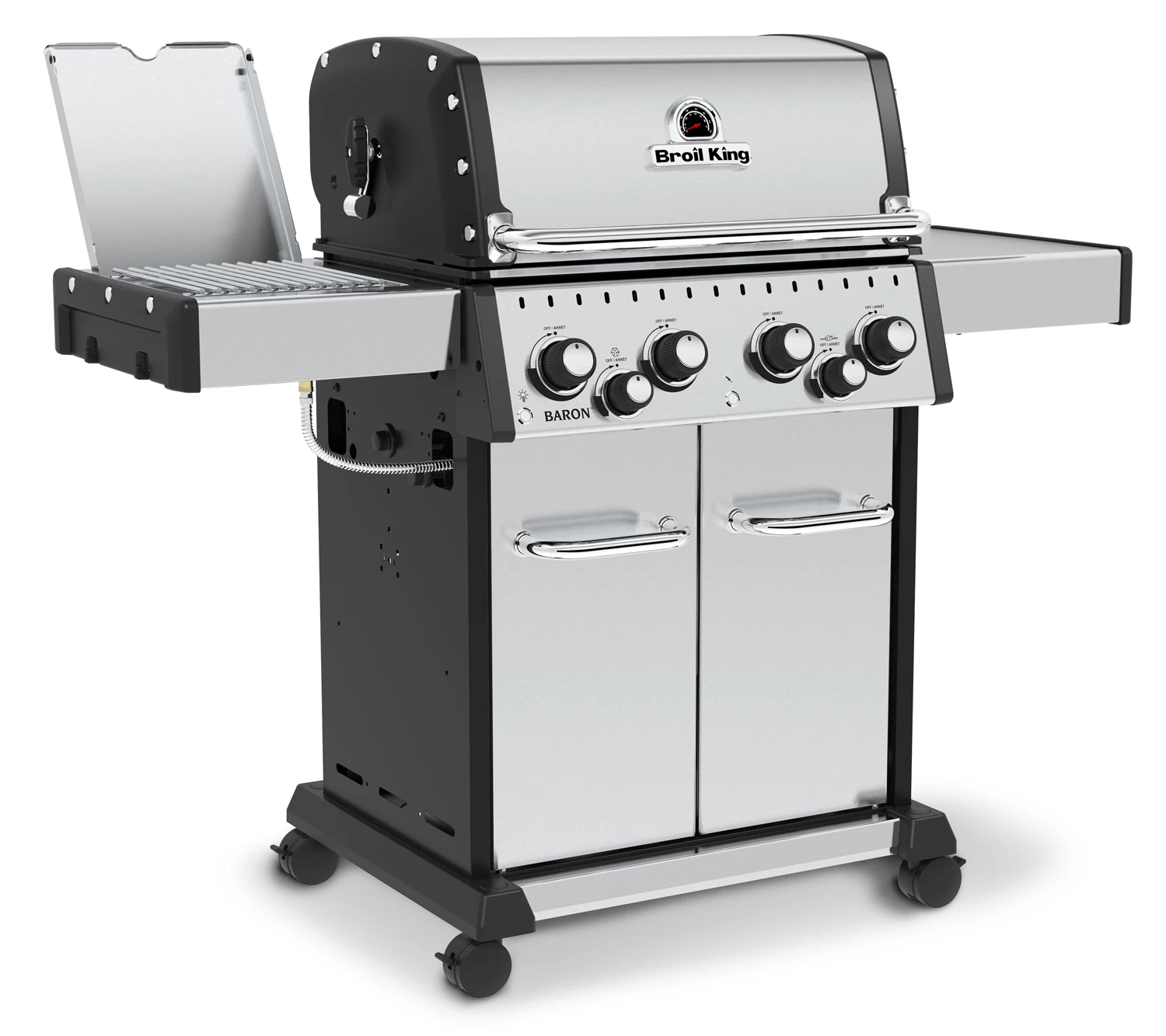 Broil King Baron S490 IR Gasgrill Inkl. Drehspieß + Infrarot-Seitenbrenner - Modell 2023 - Grillfürst Deal Mit Zusätzlichen Edelstahl Grillrosten 5 Broil King Baron S490 IR Gasgrill Inkl. Drehspieß + Infrarot-Seitenbrenner - Modell 2023 - Grillfürst Deal Mit Zusätzlichen Edelstahl Grillrosten – Bild 3