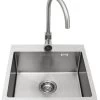 BULL Spülbecken Größe M (43x36x20cm) Inkl. Wasserhahn Für Warm/kalt -Günstiges Grill Geschäft 22281 Bull Spuelbecken Wasserhahn Groess 1 1613487092