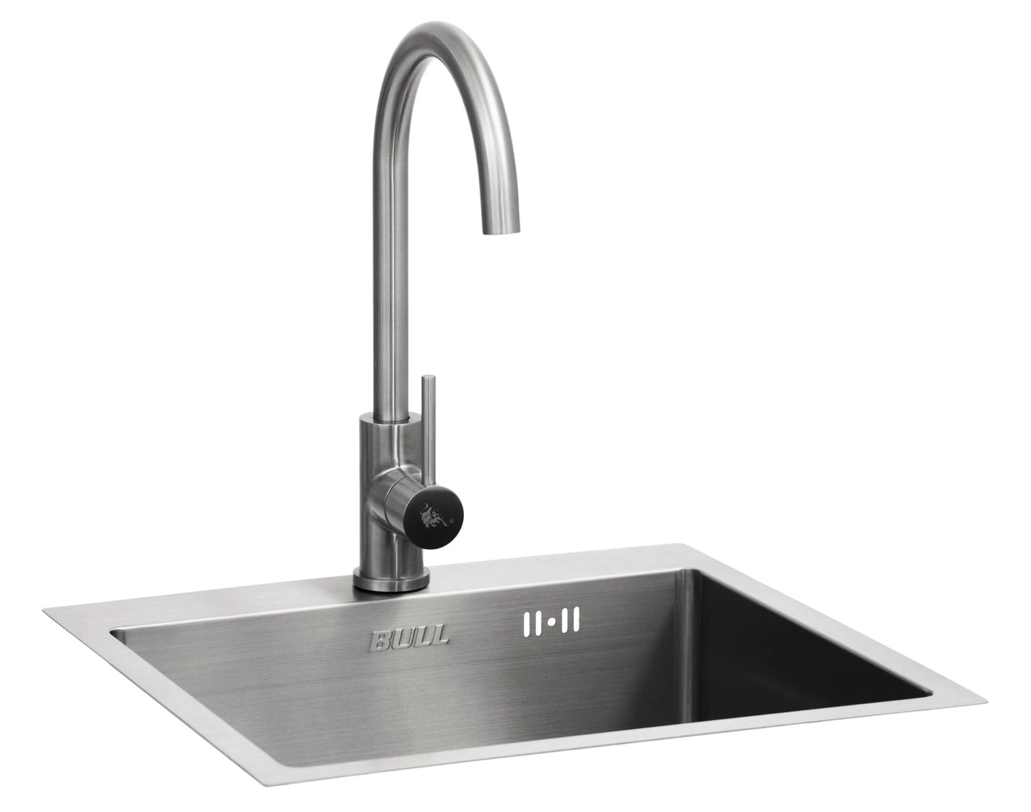 BULL Spülbecken Größe M (43x36x20cm) Inkl. Wasserhahn Für Warm/kalt 4 BULL Spülbecken Größe M (43x36x20cm) Inkl. Wasserhahn Für Warm/kalt – Bild 2