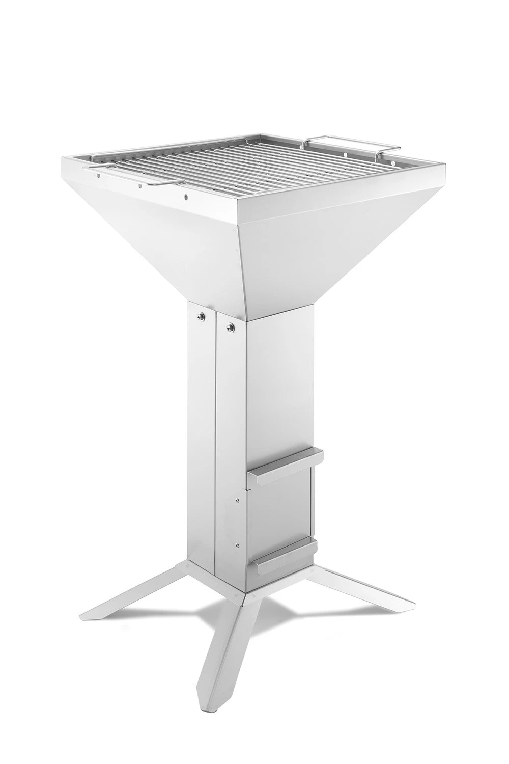 Thüros Holzkohlegrill T3-4F / Edelstahl Säulengrill 42x42 Cm 4 Fuß Inkl. Windansteckblech Und Kohleschacht 3 Thüros Holzkohlegrill T3-4F / Edelstahl Säulengrill 42x42 Cm 4 Fuß Inkl. Windansteckblech Und Kohleschacht