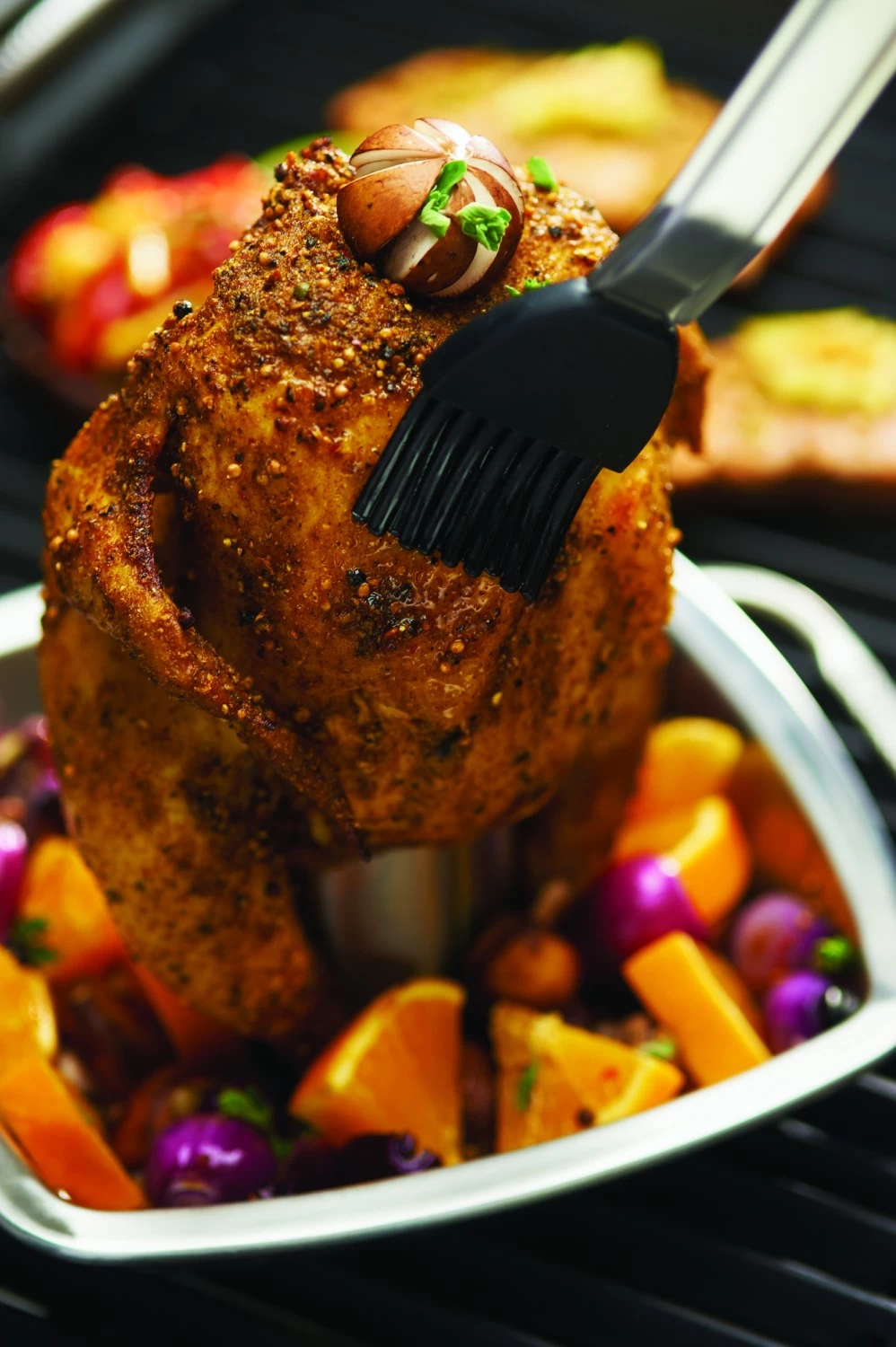 Broil King Hähnchenbräter Mit Flüssigkeitsbehälter Und Schale 4 Broil King Hähnchenbräter Mit Flüssigkeitsbehälter Und Schale – Bild 2