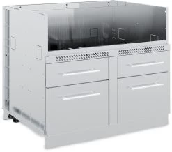 Broil King Outdoor Küche Komplettset Mit Imperial S570 PRO Built In Gasgrill Mit Drehspieß, Gasflaschenschrank Und 3er Schubladenschrank -Günstiges Grill Geschäft 806600 Broil King Outdoor Kueche Grillschrank 5 Brenner geschlossen 1