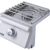BULL Einbau Seitenbrenner Single / Edelstahl / Slide-In -Günstiges Grill Geschäft BULL Einbau Seitenbrenner Pro Side