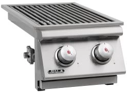BULL Einbau Seitenbrenner Double / Edelstahl / Slide-In -Günstiges Grill Geschäft BULL Einschub Seitenbrenner Double Side links