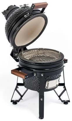 The Bastard Keramikgrill Classic Small - Schwarz Glänzend - Modell 2023 -Günstiges Grill Geschäft Bastard Grill Classic Small BC206 seitlich