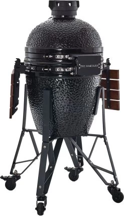 The Bastard Keramikgrill Classic Medium - Complete - Schwarz Glänzend - Modell 2023 -Günstiges Grill Geschäft Bastard Grill Medium Complete Rueckseite BC203