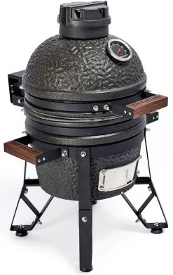 The Bastard Keramikgrill Urban Small - Schwarz Matt - Modell 2023 -Günstiges Grill Geschäft Bastard Keramikgrill Urban Small seitlich BU206