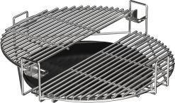 The Bastard Keramikgrill Classic Medium - Complete - Schwarz Glänzend - Modell 2023 -Günstiges Grill Geschäft Bastard Multilevel Cooking System Edelstahlrost 4