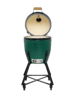 Big Green Egg Small Keramikgrill Starter - Paket 21 Big Green Egg Small Keramikgrill Starter - Paket -Günstiges Grill Geschäft Big Green Egg Small in Nest deckel offen