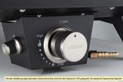 COZZE Pizzaofen Gas 34 Cm (13") - Inkl. Pizzastein -Günstiges Grill Geschäft COZZE PizzaofenGas Anschluss 3