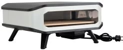 COZZE Pizzaofen Elektrisch 42,5 Cm (17") - Inkl. Pizzastein & Hitzeschild -Günstiges Grill Geschäft Cozze Elektro Pizzaofen 17 Zoll seitlich