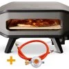 COZZE Pizzaofen Gas 34 Cm (13") - Inkl. Pizzastein -Günstiges Grill Geschäft Cozze Pizzaofen Gas 13 Zoll Anschlussset