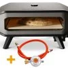 COZZE Pizzaofen Gas 42,5 Cm (17") Mit Thermometer - Inkl. Pizzastein 2 COZZE Pizzaofen Gas 42,5 Cm (17") Mit Thermometer - Inkl. Pizzastein -Günstiges Grill Geschäft Cozze Pizzaofen Gas Thermometer 17 Zoll Anschlussset
