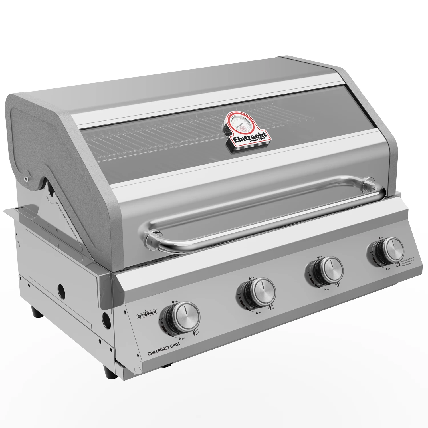 Grillfürst G401E 4-Brenner Einbaugrill - Eintracht Frankfurt Edition - Edelstahlroste 4 Grillfürst G401E 4-Brenner Einbaugrill - Eintracht Frankfurt Edition - Edelstahlroste – Bild 2