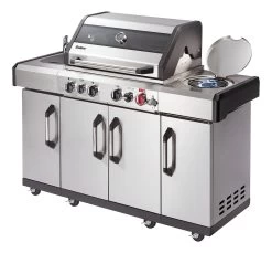 Enders Gasgrill Kansas II Pro 4 SIK Profi Turbo -Günstiges Grill Geschäft Enders Gasgrill Kansas II Pro 4 SIK Profi Turbo Seitenkocher