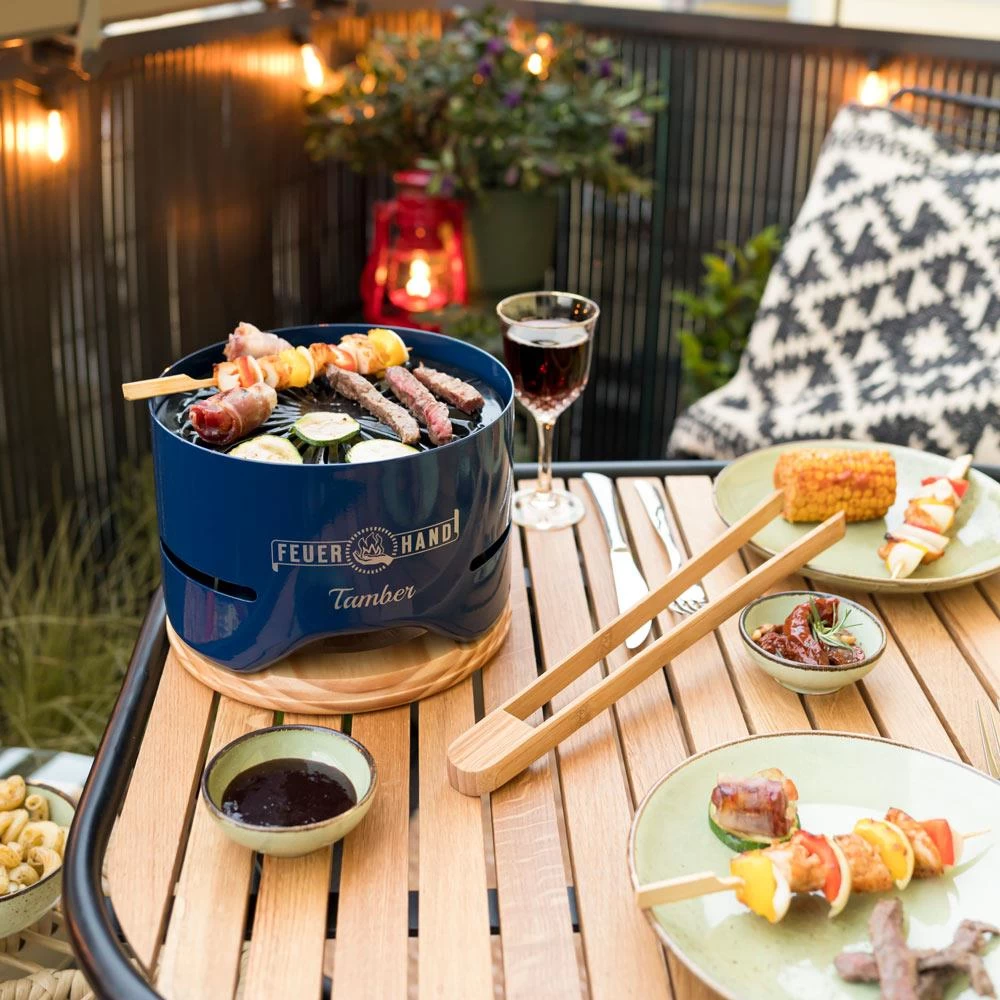 Feuerhand Tischgrill Tamber Blau 6 Feuerhand Tischgrill Tamber Blau – Bild 4