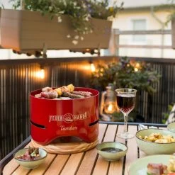 Feuerhand Tischgrill Tamber Rot -Günstiges Grill Geschäft Feuerhand Tamber Tischgrill Rot Lifestyle