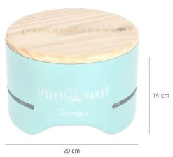 Feuerhand Tischgrill Tamber Lichtgrün -Günstiges Grill Geschäft Feuerhand Tischgrill Tamber Lichtgruen Abmessungen