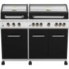 Grillfürst G750E Borussia Dortmund Edition 7-Brenner Doppelkammer - Gasgrill Mit Hochtemperaturbrenner, Seitenkocher, Heckbrenner Und Edelstahl Rosten -Günstiges Grill Geschäft G750E BVB Gasgrill Doppelkammer Grill