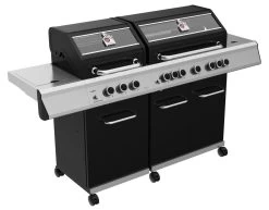 Grillfürst G750E 7-Brenner Doppelkammer - Gasgrill - 1. FC Köln Edition - Edelstahlroste -Günstiges Grill Geschäft G750E Koeln Edition 7 Brenner Doppelhauben Gasgrill