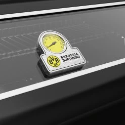 Grillfürst G750G Borussia Dortmund Edition 7-Brenner Doppelkammer - Gasgrill Mit Hochtemperaturbrenner, Seitenkocher, Heckbrenner Und Gusseisen Roste -Günstiges Grill Geschäft Grillfuerst BVB Gasgrill Deckelthermometer Logo Borussia Dortmund