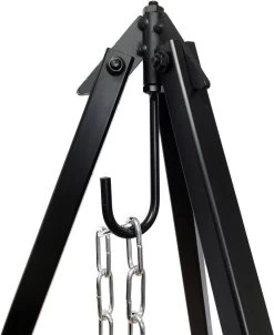 Grillfürst Dreibein Für Dutch Oven Oder Schwenk Grillrost / Höhenverstellbar, Inkl. Kette Und Haken