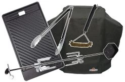 Grillfürst S330G 3-Brenner Gasgrill Mit Seitenkocher Und Gusseisen Rosten - Inkl. Gasgrill Einsteigerpaket