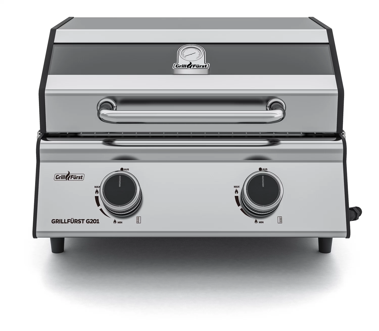 Grillfürst G201E 2-Brenner Gasgrill Portabel V2 - Campinggrill / Balkongrill 50mbar 3 Grillfürst G201E 2-Brenner Gasgrill Portabel V2 - Campinggrill / Balkongrill 50mbar