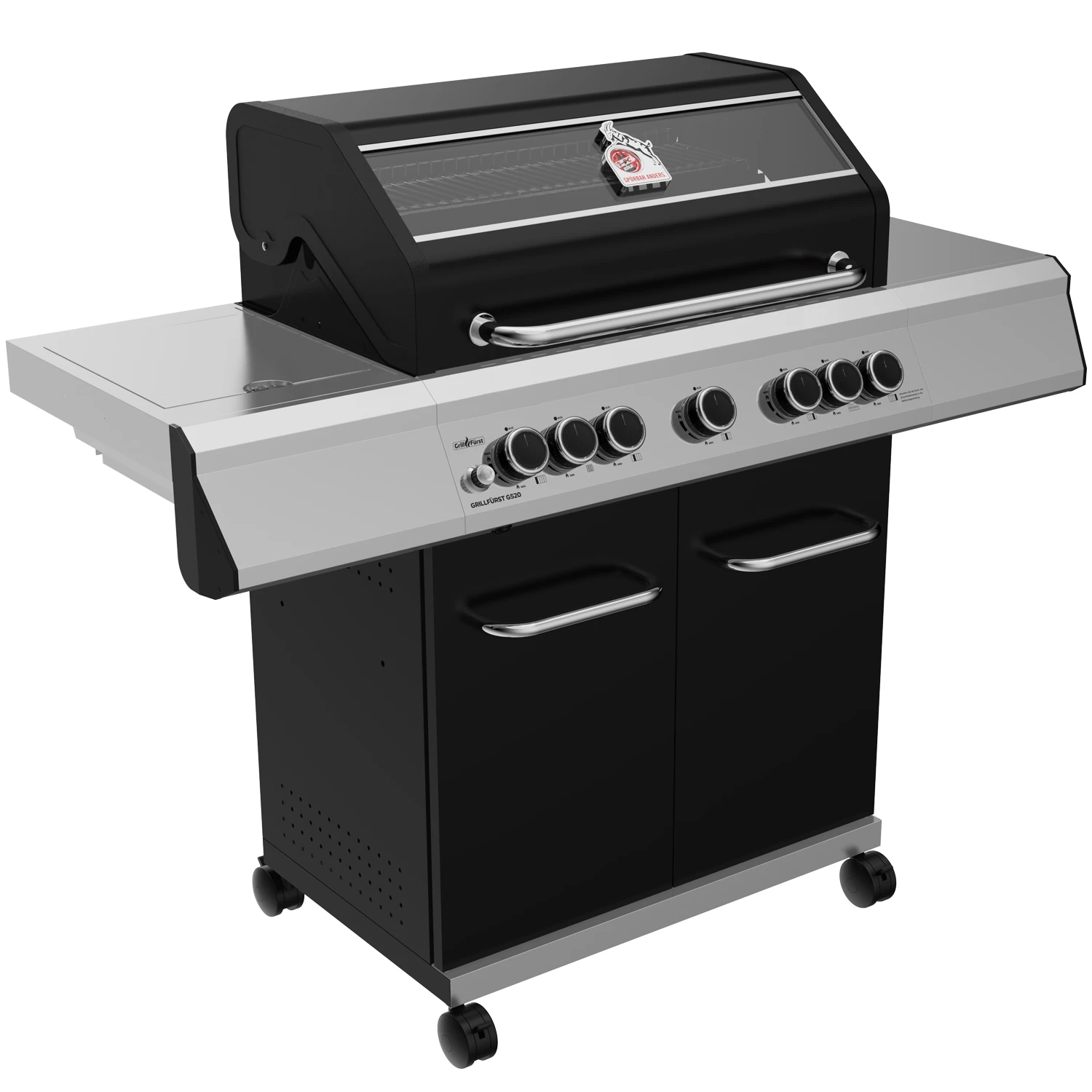 Grillfürst G520E 5-Brenner Gasgrill - 1. FC Köln Edition - Edelstahlroste 4 Grillfürst G520E 5-Brenner Gasgrill - 1. FC Köln Edition - Edelstahlroste – Bild 2