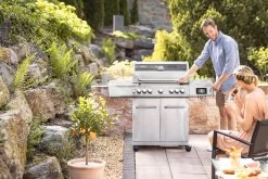 Grillfürst G521E Smart Grill - Mit Automatischer Temperatursteuerung, Hochtemperaturbrenner, Heckbrenner Und Edelstahl Rosten -Günstiges Grill Geschäft Grillfuerst G521E Smart Gasgrill Edelstahlgrill