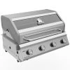 Grillfürst G401G 4-Brenner Einbaugrill Mit Gusseisen Rosten 1 Grillfürst G401G 4-Brenner Einbaugrill Mit Gusseisen Rosten -Günstiges Grill Geschäft Grillfuerst Gasgrill Einbaugrill G401G seitlich
