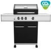 Grillfürst G310E 3-Brenner Gasgrill Mit Hochtemperaturbrenner Und Edelstahl Rosten -Günstiges Grill Geschäft Grillfuerst Gasgrill G310E CO2 neutral