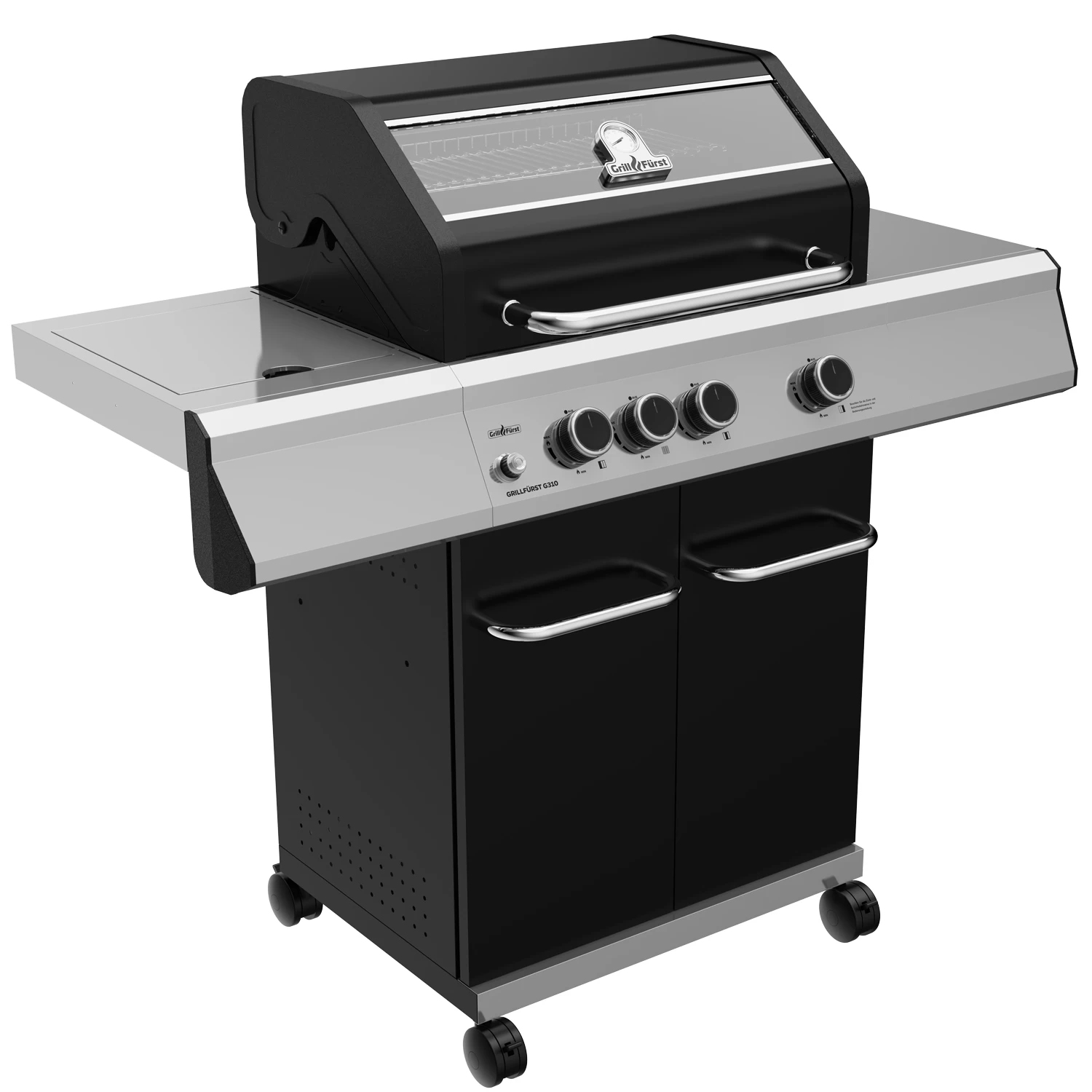 Grillfürst G310G 3-Brenner Gasgrill Mit Hochtemperaturbrenner Und Gusseisen Rosten 4 Grillfürst G310G 3-Brenner Gasgrill Mit Hochtemperaturbrenner Und Gusseisen Rosten – Bild 2