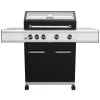 Grillfürst G410G 4-Brenner Gasgrill Mit Hochtemperaturbrenner Und Gusseisen Rosten - X-DEAL Inkl. Zubehörpaket -Günstiges Grill Geschäft Grillfuerst Gasgrill G410G frontal