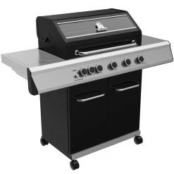 Grillfürst G510E 5-Brenner Gasgrill Mit Hochtemperaturbrenner Und Edelstahl Rosten - X-DEAL Inkl. Zubehörpaket -Günstiges Grill Geschäft Grillfuerst Gasgrill G510E seitlich 1