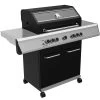 Grillfürst G520G 5-Brenner Gasgrill Mit Hochtemperaturbrenner, Heckbrenner Und Gusseisen Rosten -Günstiges Grill Geschäft Grillfuerst Gasgrill G520G seitlich 1