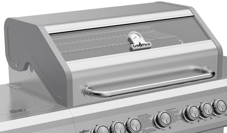 Grillfürst G521E 5-Brenner Edelstahl-Gasgrill Mit Hochtemperaturbrenner, Heckbrenner Und Edelstahl Rosten - X-DEAL Inkl. Zubehörpaket 5 Grillfürst G521E 5-Brenner Edelstahl-Gasgrill Mit Hochtemperaturbrenner, Heckbrenner Und Edelstahl Rosten - X-DEAL Inkl. Zubehörpaket – Bild 3