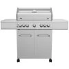 Grillfürst G521E 5-Brenner Edelstahl-Gasgrill Mit Hochtemperaturbrenner, Heckbrenner Und Edelstahl Rosten - X-DEAL Inkl. Zubehörpaket -Günstiges Grill Geschäft Grillfuerst Gasgrill G521E frontal