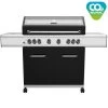 Grillfürst G620E 6-Brenner Gasgrill Mit Hochtemperaturbrenner, Heckbrenner Und Edelstahl Rosten -Günstiges Grill Geschäft Grillfuerst Gasgrill G620E CO2 neutral