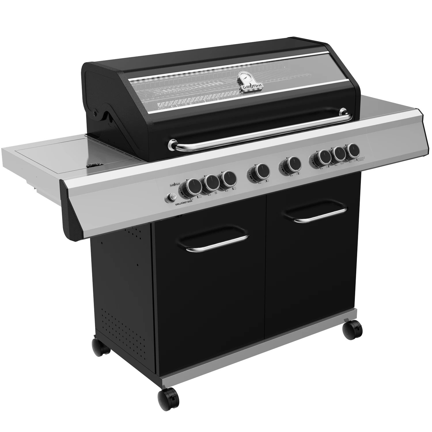Grillfürst G620G 6-Brenner Gasgrill Mit Hochtemperaturbrenner, Heckbrenner Und Gusseisen Rosten 4 Grillfürst G620G 6-Brenner Gasgrill Mit Hochtemperaturbrenner, Heckbrenner Und Gusseisen Rosten – Bild 2