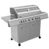 Grillfürst G621G 6-Brenner Edelstahl-Gasgrill - Eintracht Frankfurt Edition - Gusseisenroste -Günstiges Grill Geschäft Grillfuerst Gasgrill G621 2