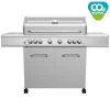 Grillfürst G621G 6-Brenner Edelstahl-Gasgrill Mit Hochtemperaturbrenner, Heckbrenner Und Gusseisen Rosten -Günstiges Grill Geschäft Grillfuerst Gasgrill G621G CO2 neutral