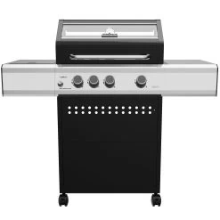 Grillfürst S330G 3-Brenner Gasgrill Mit Seitenkocher Und Gusseisen Rosten - Inkl. Gasgrill Einsteigerpaket -Günstiges Grill Geschäft Grillfuerst Gasgrill S330G ohne Zertifikat