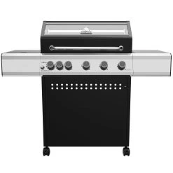 Grillfürst S530G 5-Brenner Gasgrill Mit Seitenkocher Und Gussrosten - Inkl. Gasgrill Einsteigerpaket -Günstiges Grill Geschäft Grillfuerst Gasgrill S530G ohne Zertifikat