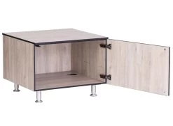 Grillfürst Outdoor Küche Podest Modul OKE66 Eiche -Günstiges Grill Geschäft Grillfuerst Outdoor Kueche Podest Modul Tuer offen Eiche